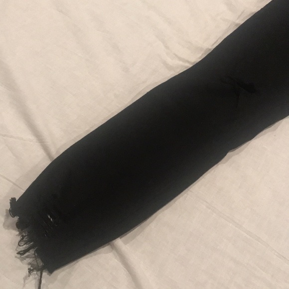 A’2ND Black Destructed Stretch Ankle Skinny 7 - Picture 5 of 16